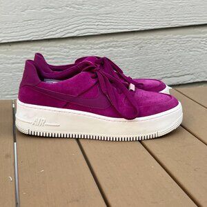 Womens Magenta Nike Air Force 1 Low (Size 8.5)
